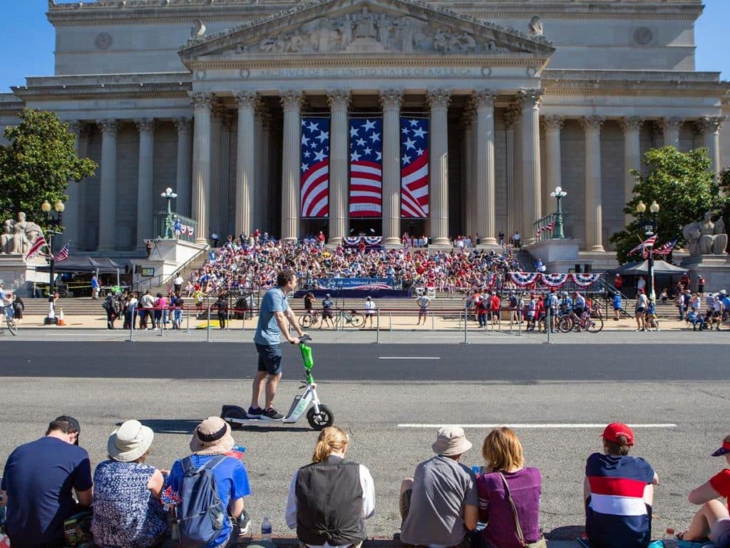 National Archives on the Fourth of July