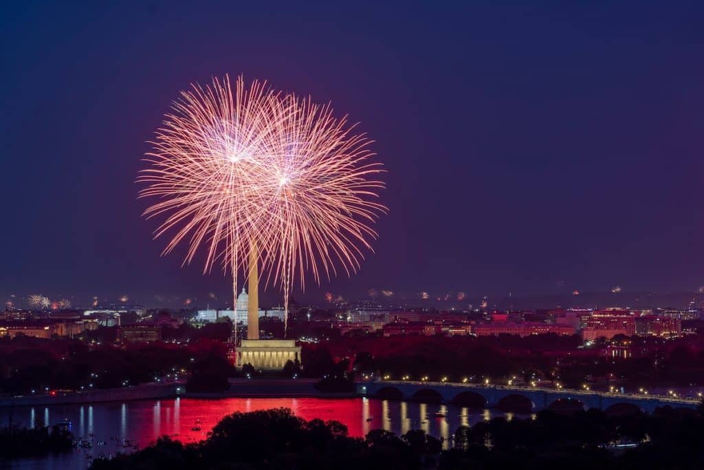 Fourth of July fireworks Washington D.C.