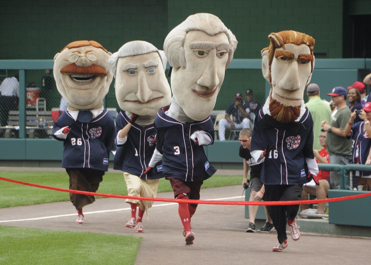Washington Nationals mascot presidential race