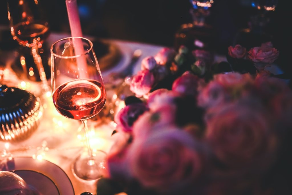Fancy date with wine