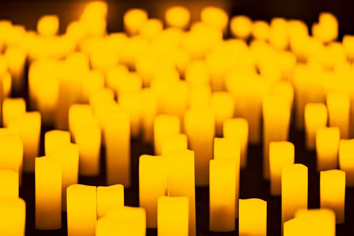 A sea of candles