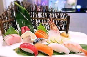 Sushi plate from Toryumon Japanese House in Washington DC