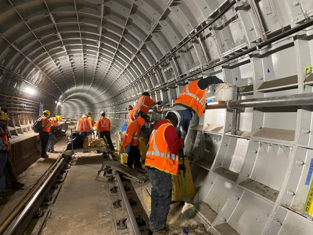 Yellow Line WMATA Metro construction