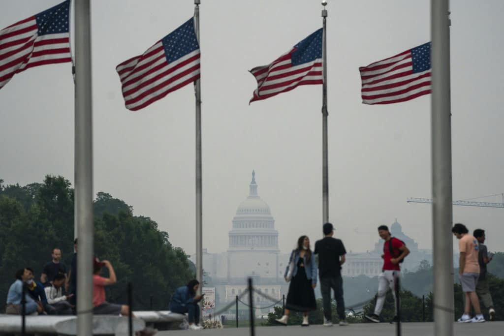 Washington D.C. unhealthy air quality