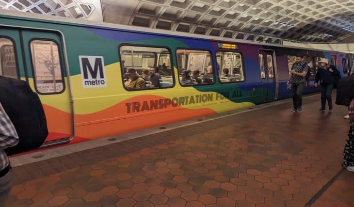 Metro Rolls Out Pride Month Train Cars